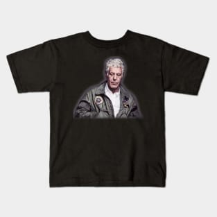 Anthony Bourdain Vintage Retro Kids T-Shirt